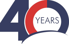 R&S Supply 40 Years Logo
